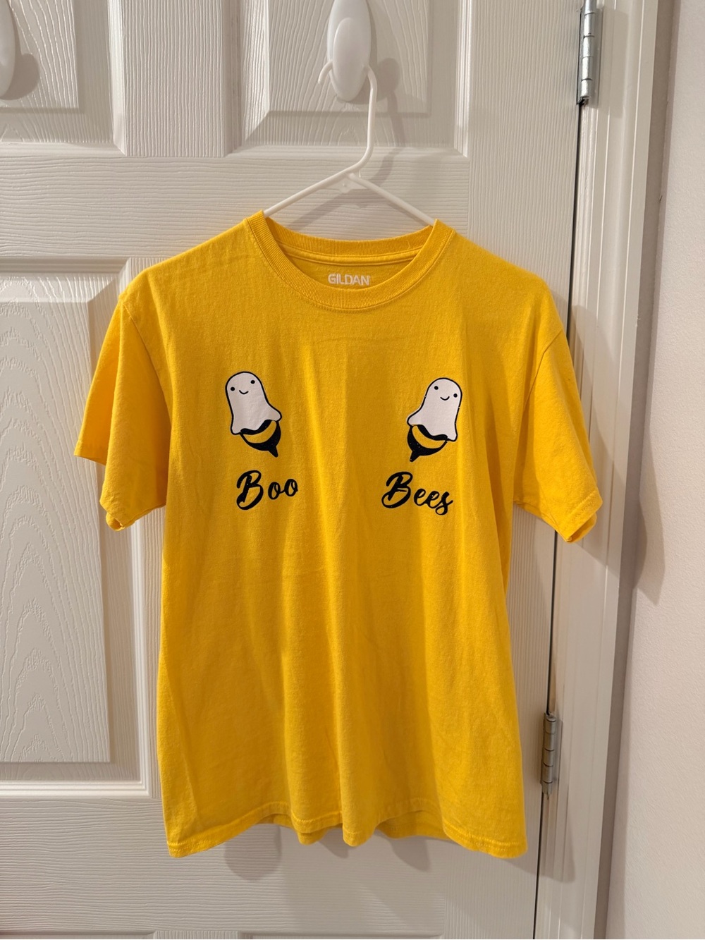 Gildan Yellow Graphic Tee with Boo Bees Ghosts